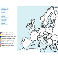 Colorier les étapes de la construction de l'Union Européenne