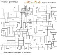 Coloriage géométrique Noël