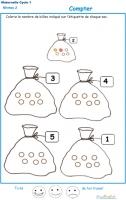 Exercices pour apprendre à compter à la maternelle niveau 2 Moyenne Section 