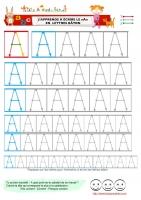 Page d'écriture du A lettres bâton