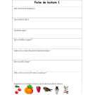 Fiches de lecture pour les enfants du cycle 2 