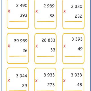 Imprimer des multiplications cycle 3 niveau 3 exercice 1