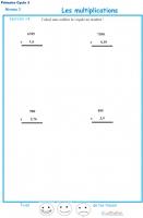 Maths cycle 3 : exercises