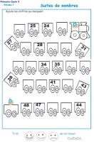 Exercices maths: cycle 1 à imprimer