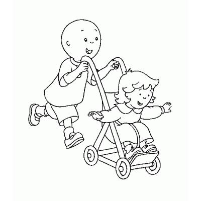 Coloriage Caillou à imprimer