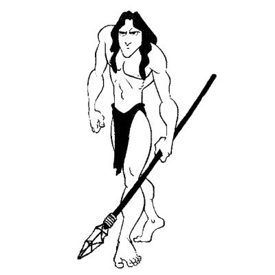 Coloriage de Tarzan facile