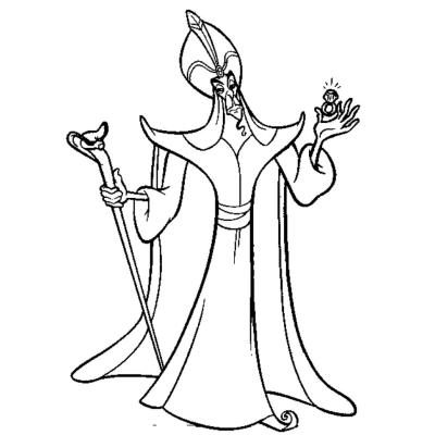 Coloriage Jafar