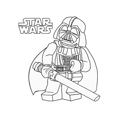 Coloriage Lego Star Wars