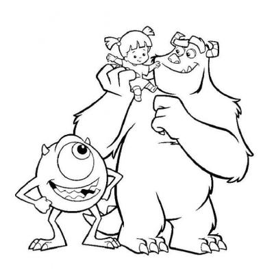 Coloriage de monstre & cie