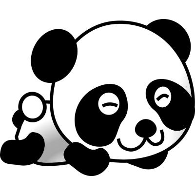 Coloriage panda Kawaii