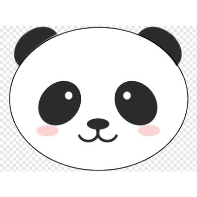 Coloriage tête de panda