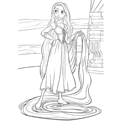 Raiponce et sa longue chevelure
