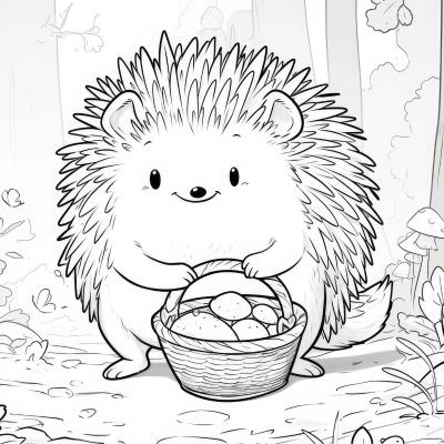 Coloriage herisson : Livre de coloriage du hérisson et du porc épic. Les enfants adorent ce petit animal couvert de piquants, alors imprimez vite les dessins pour que le vôtre puisse les colorier.