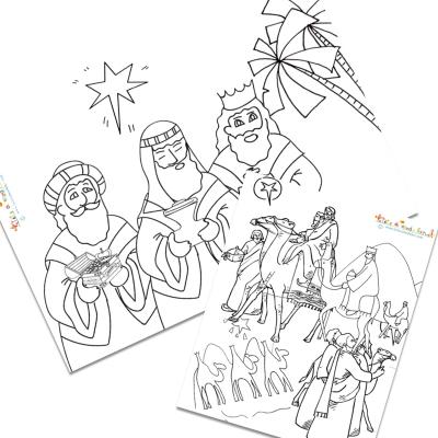 Coloriage des rois mages