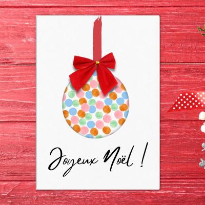Carte de Noël à faire avec des marqueurs à encre