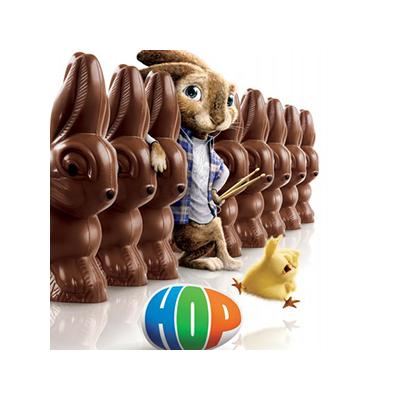 Bande annonce, infos et affiche du film : HOP. Suivez la folle aventure d’un petit lapin qui doit devenir le prochain dirigeant de la chocolaterie secrète qui produit chaque année les délicieuses conf