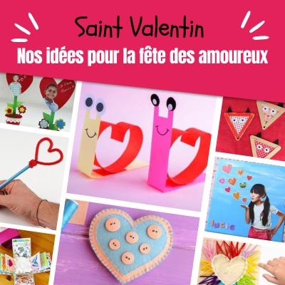 Fabriquez votre propre Cadeau de Saint Valentin grâce à nos idées d'activités pour fabriquer un cadeau de Saint Valentin avec les enfants. Des petits cadeaux comme des cartes pour faire plaisir à celu