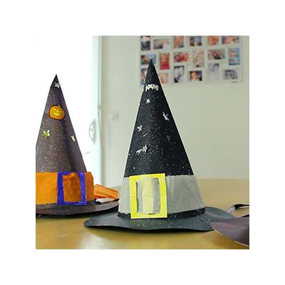 Comment faire des chapeaux de sorciers avec les enfants pour se déguiser à Halloween