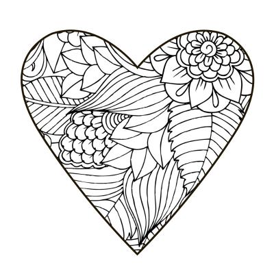 Coloriage coeur à imprimer : Imprimez un coloriage de coeur, votre enfant pourra le colorier pour lui-même ou pour l'offrir en témoignage de son amour ou de son amitié. Les coloriages de coeur peuvent