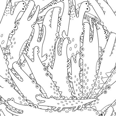 Coloriage crocodile : un dessin de crocodile à imprimer gratuitement pour les petits amoureux des animaux et des reptiles - Page 4