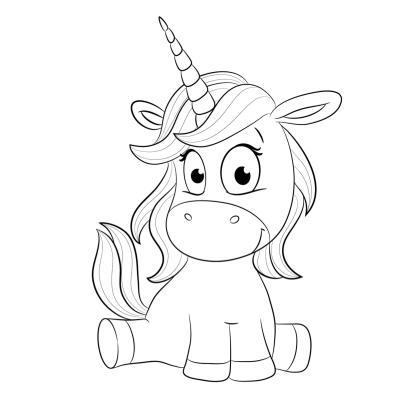 Coloriage licorne à proposer aux enfants qui aiment l'univers de cet animal fantastique - Page 4