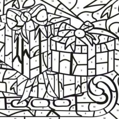 Coloriage magique du soir de Noël