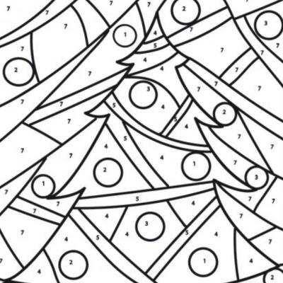 Coloriage magique Noël maternelle