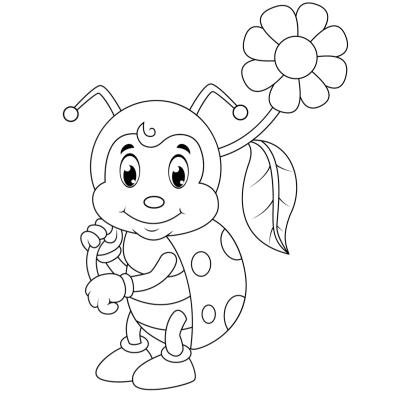 Tous les coloriages de Coccinelle, des dessins à imprimer pour le coloriage des Drôles de Petites Bêtes