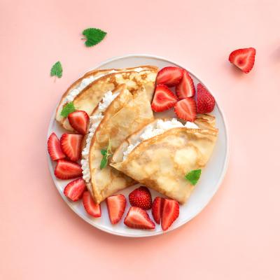 Recette de pâte à crêpes sans oeuf. Cette recette vous permettra de cuisiner des crêpes même si vous n'avez pas d'oeufs.