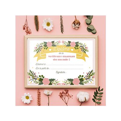 Diplôme de la meilleure maman : retrouvez plusieurs collections de diplômes à imprimer et à colorier pour l'offrir à la meilleure maman du monde ! Le diplôme meilleure maman est un cadeau tout simple 