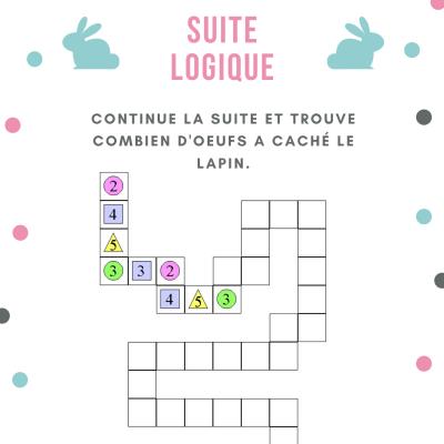 Pâques activités de calcul et de logique. Pâques est l'occasion de faire des activités éducatives avec l'enfant.