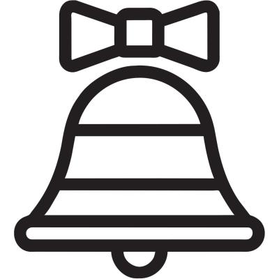 Une grosse cloche de Pâques à colorier