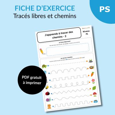 Apprendre à suivre des chemins en PS : boucles, vagues et zigzags à tracer