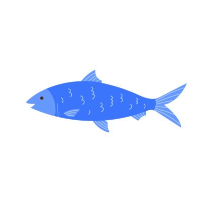 Un poisson à imprimer et à découper pour les blagues du premier avril. Une image de poisson pour les farces du 1 er avril.