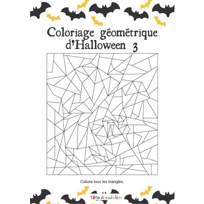 Ce jeu de coloriage géométrique demande la connaissance de notions géométriques : savoir identifier les triangles. Le jeu consiste à colorier tous les triangles afin de voir apparaitre l'image dissimu