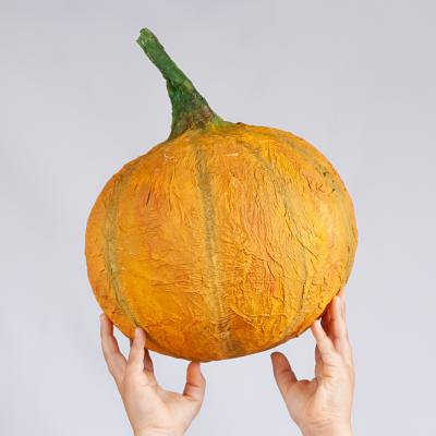?Une citrouille en papier mâché | Tuto Halloween | Tête à modeler