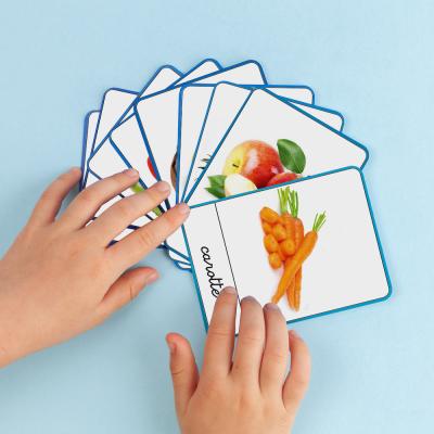 imagier Montessori à imprimer gratuitement. Imprimez un imagier de fruits et de légumes pour proposer une activité tirée de la pédagogie Montessori aux enfants. Activité rapide et intelligente à propo