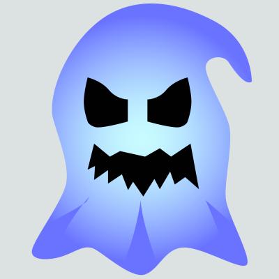 Masque d'Halloween à imprimer gratuitement afin d'avoir un déguisement de fantôme de dernière minute. Il suffira de l'imprimer sur du papier épais, de la découper afin de pouvoir partir à la chasse au