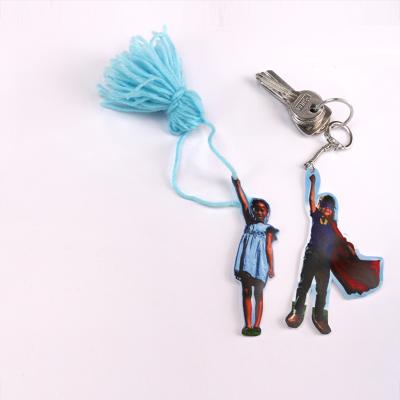 activité de bricolage enfants pour réaliser un porte-clef rigolo en plastique fou