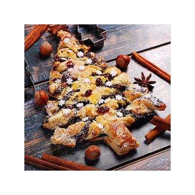 Recette du Sapin feuilleté de Noël au Nutella