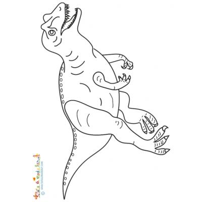 Allosaurus, coloriage allosaure