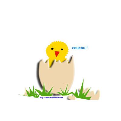 Image Paques a imprimer : image oeuf de Paques 14