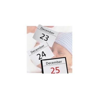 Le point de départ de ce mode de calcul est le jour présumé de l'ovulation. Le temps de grossesse est en moyenne de 266 jours à partir de la fécondation. Ce mode de comptabilisation calcule l'&aci