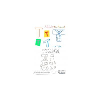 Alphabet : lettre T majuscule