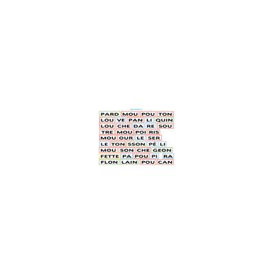Etiquettes de syllabes