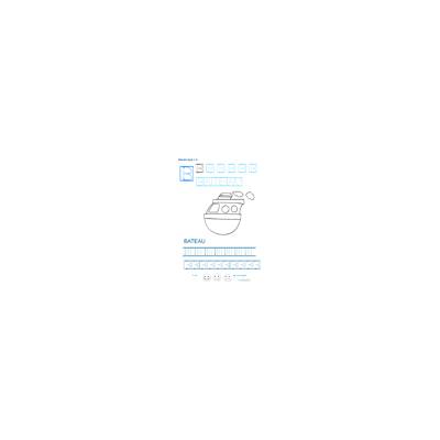 Exercice d'écriture et de graphisme : B et BATEAU