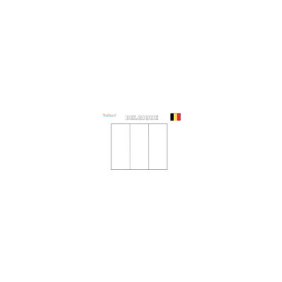 Drapeau de la Belgique à colorier