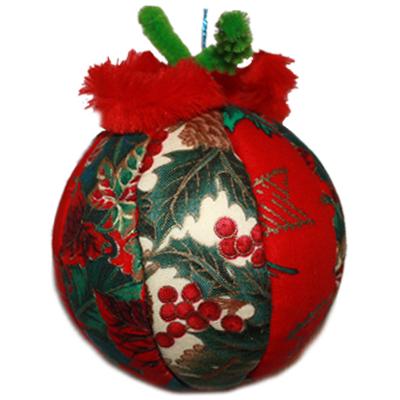 Boule de Noël tissu