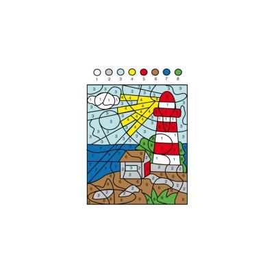 La mer : Coloriage numéroté