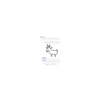 Imprimer la page d'écriture sur la chèvre